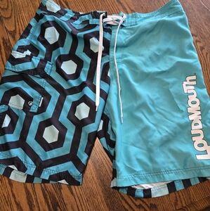 Loud mouth swim shorts